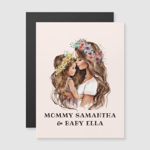 Adorable Mama und Tochterbank (9) Magnetkarte