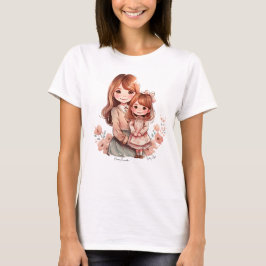 Adorable Mama und Tochterbank T-Shirt