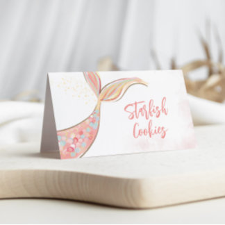 Adorable Mermaid Party Food Labels