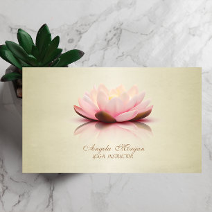 Adorable Modern Elegante Blume Lotus Visitenkarte