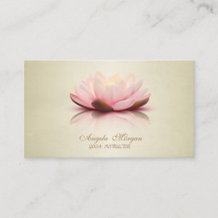 Adorable Modern Elegante Blume Lotus Visitenkarte