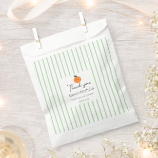 Adorable moderne pastellfarbene Streifen Geburtsta Geschenktütchen