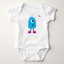 Adorable Monster Baby Bodysuit - Spaß und spieleri