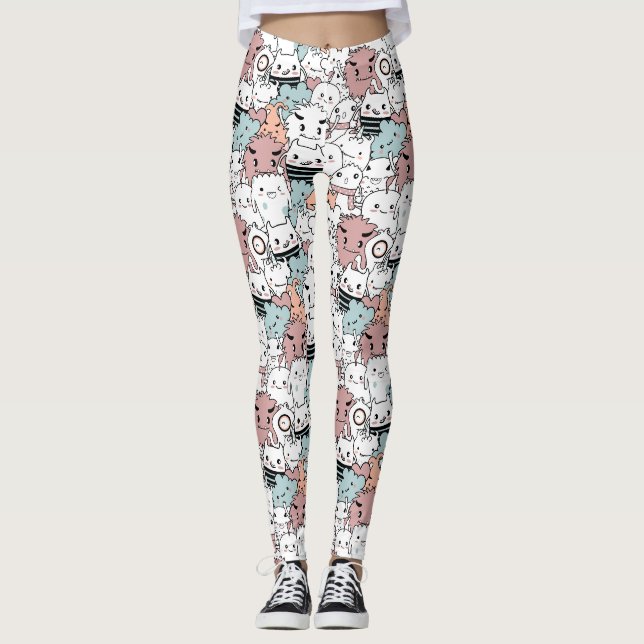 Adorable Monster Leggings (Vorderseite)
