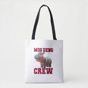 Adorable MOO DENG CREW Baby Hippo Squad Lunch Lady