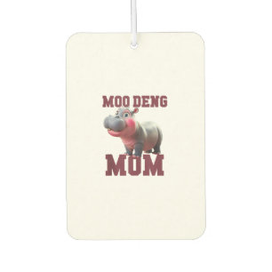 Adorable MOO DENG MAMA Baby Hippo Mama Dabbing Pri Autolufterfrischer