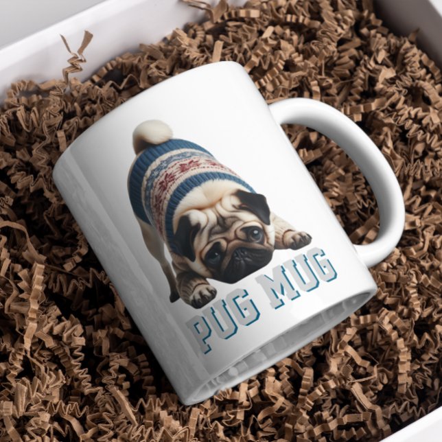Adorable Mops - Was für eine Tasse! Kaffeetasse (Von Creator hochgeladen)