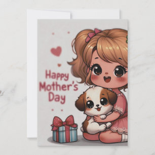 Adorable Mother's Day Überraschung Feiertagskarte