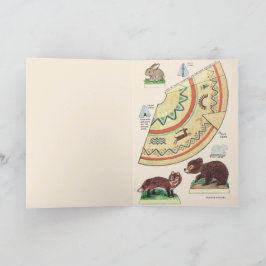 Adorable Native American Indian Art Replica Karte