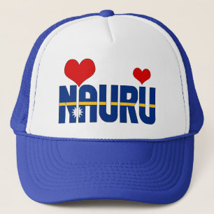 Adorable Nauru Flag Herz Patriotic Truckerkappe