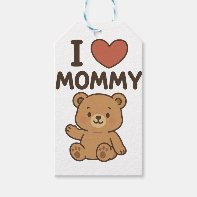 Adorable New Baby Geschenk für Wertvolle Kleine Geschenkanhänger (Vorderseite)