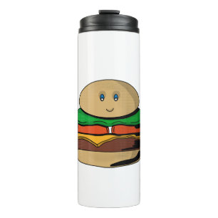 Adorable Niedlich Burger Hamburger Kawaii Thermosbecher
