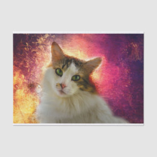 Adorable Niedlich Calico Cat Seidenpapier