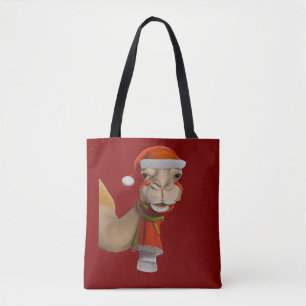 Adorable Niedlich Camel Wear Weihnachtsmannmütze W