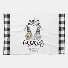 Adorable Niedlich Gnomes Black Buffalo Kariert Geschirrtuch