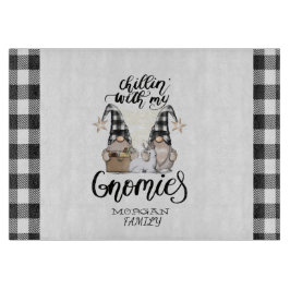 Adorable Niedlich Gnomes Black Buffalo Kariert Schneidebrett
