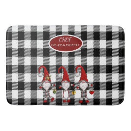 Adorable Niedlich Gnomes Buffalo Kariert Badematte