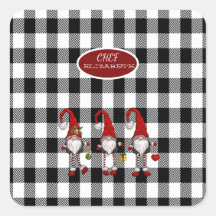 Adorable Niedlich Gnomes Buffalo Kariert