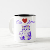 Adorable Niedlich Kitten Tasse
