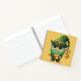 ADORABLE NIEDLICH SMILIING IRISH LEPRECHAUN NOTIZBUCH
