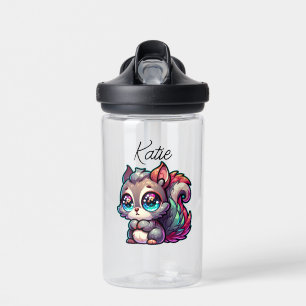Adorable Niedliche Cartoon Eichhörnchen Personalis Trinkflasche