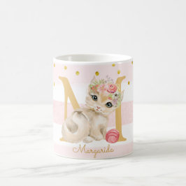 Adorable Niedliche Katze Kitten Kitty Girl Pink Kaffeetasse