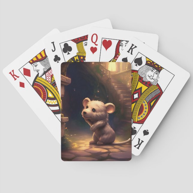 Adorable Niedliche Maus Spielkarten (Rückseite)