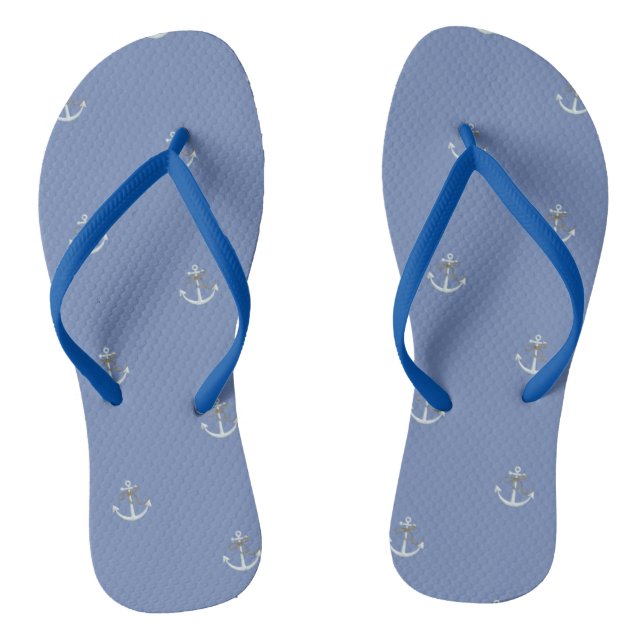 Adorable Niedliche Nautikankerin Flip Flops (Fußbett)