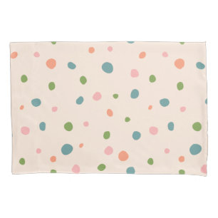 Adorable niedliche Polka Punkte moderne rosa grün  Kissenbezug