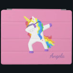 Adorable Ombre Rainbow Unicorn iPad Hülle<br><div class="desc">Ein zauberhaftes Einhorn. Ein elegantes und raffiniertes Design.</div>