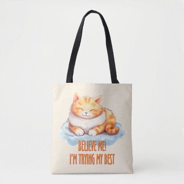 Adorable Orange Tabby Cat - Ich versuche mein Best (Vorderseite)