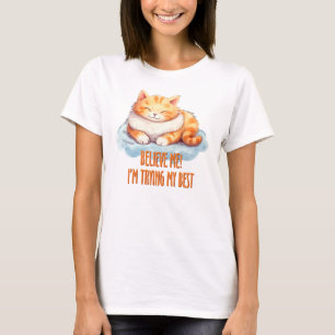 Adorable Orange Tabby Cat - Ich versuche mein Best T-Shirt