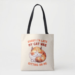 Adorable Orange Tabby Cat - Sorry, ich bin spät