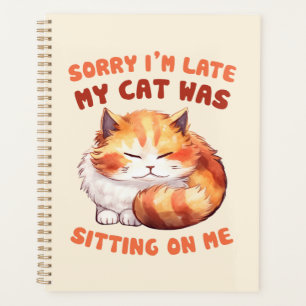 Adorable Orange Tabby Cat - Sorry, ich bin spät Planer