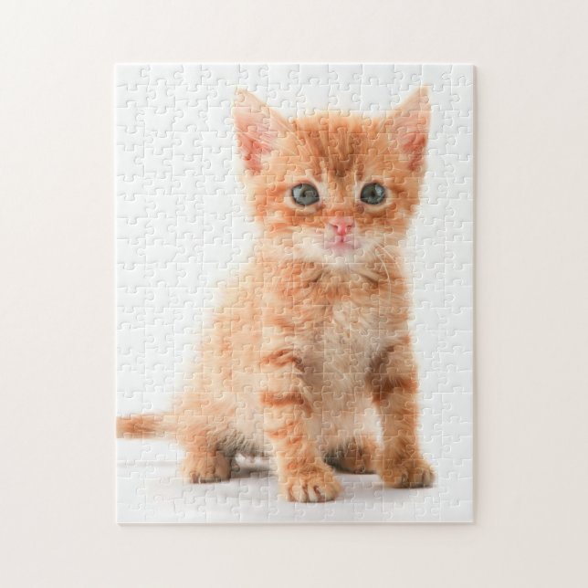 Adorable Orange Tabby Kitten Jigsaw Puzzle (Vertikal)