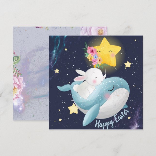 Adorable Oster Einladung (Vorne/Hinten)