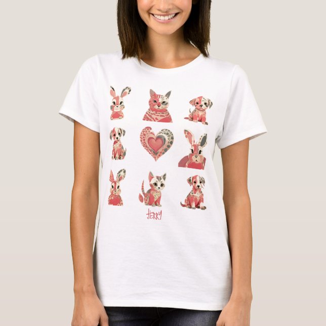 Adorable Ostermatte Liebe T-Shirt (Vorderseite)