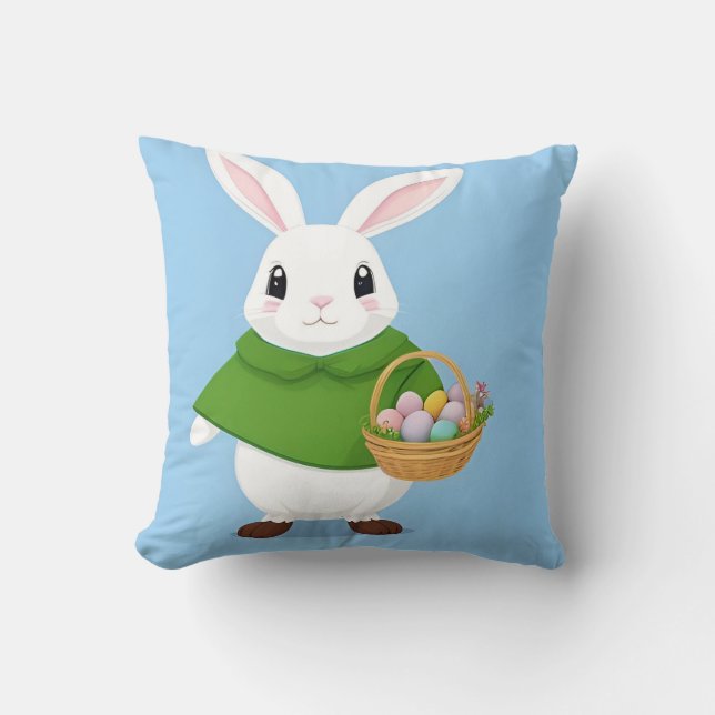 Adorable Ostersonntag - Körbchen Kissen (Vorderseite)