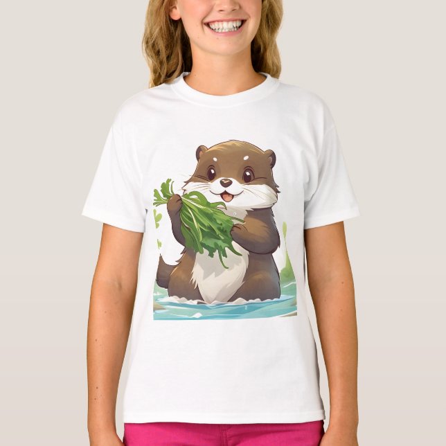 Adorable Otter T-Shirt (Vorderseite)