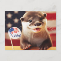 Adorable Otter Vote Patriotic