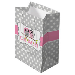 Adorable Owls Baby Dusche Mittlere Geschenktüte