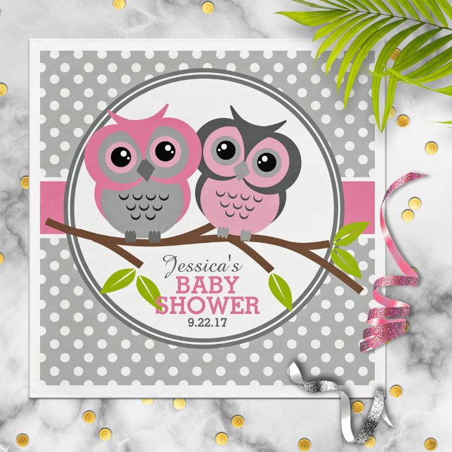 Adorable Owls Baby Dusche Serviette (Von Creator hochgeladen)