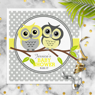 Adorable Owls Baby Dusche Serviette