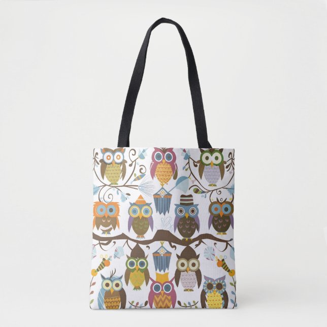 Adorable Owls stilvolle modische Tragetaschen (Vorderseite)