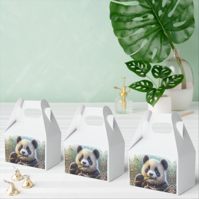 Adorable Panda Bären essen Bambus Geschenkschachtel (Zahlreiche)