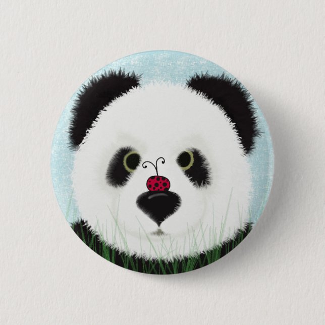 Adorable Panda Bear Button (Vorderseite)