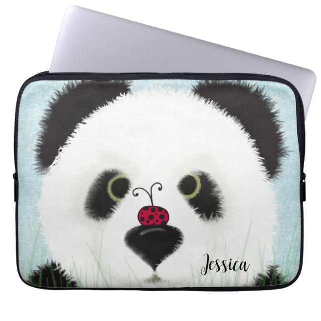 Adorable Panda Bear Laptopschutzhülle (Vorderseite)