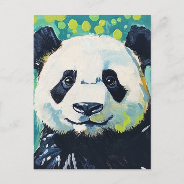 Adorable Panda Bear Postkarte (Vorderseite)