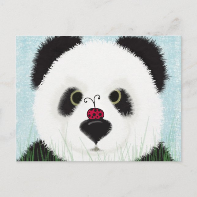 Adorable Panda Bear Postkarte (Vorderseite)