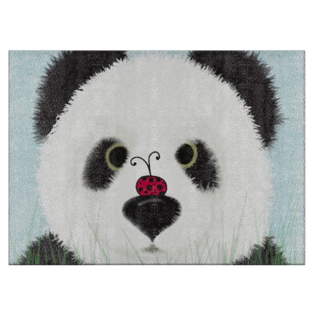 Adorable Panda Bear Schneidebrett (Vorderseite)